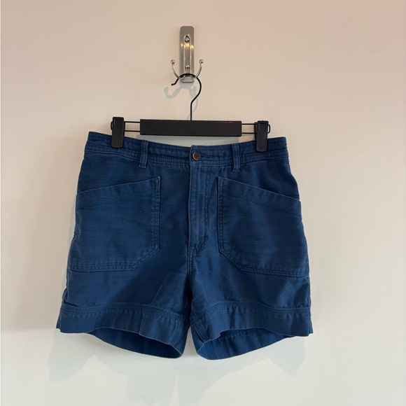 Patagonia Women's Dark Blue Cotton Utility Shorts - Picture 2 of 5